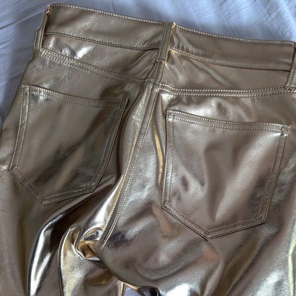 NWOT Gap Metallic Gold Pants - Picture 3 of 3